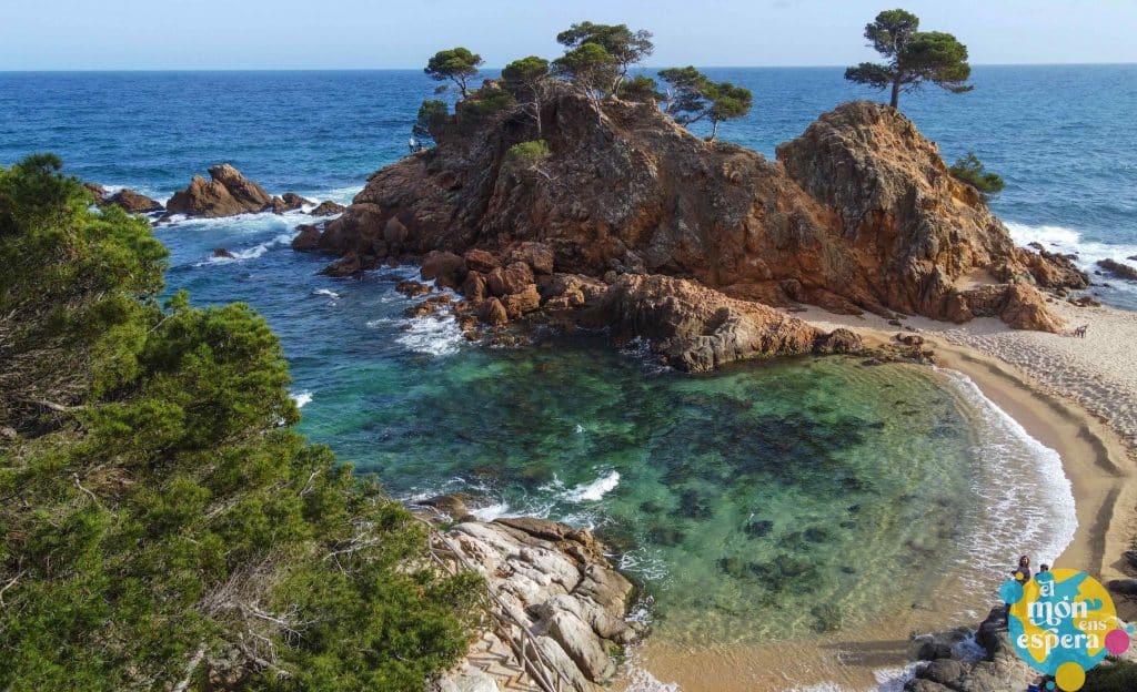 Imatge aèria de Cap Roig a la Costa Brava