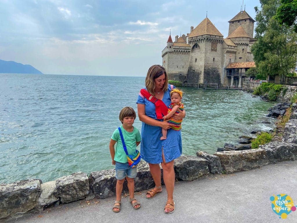 Imatge exterior del Castell de Chillon a Suïssa