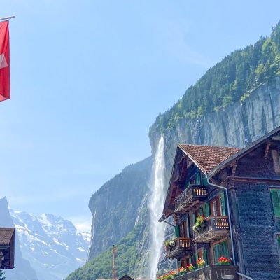 Imatge icònica a Lauterbrunnen a Suïssa