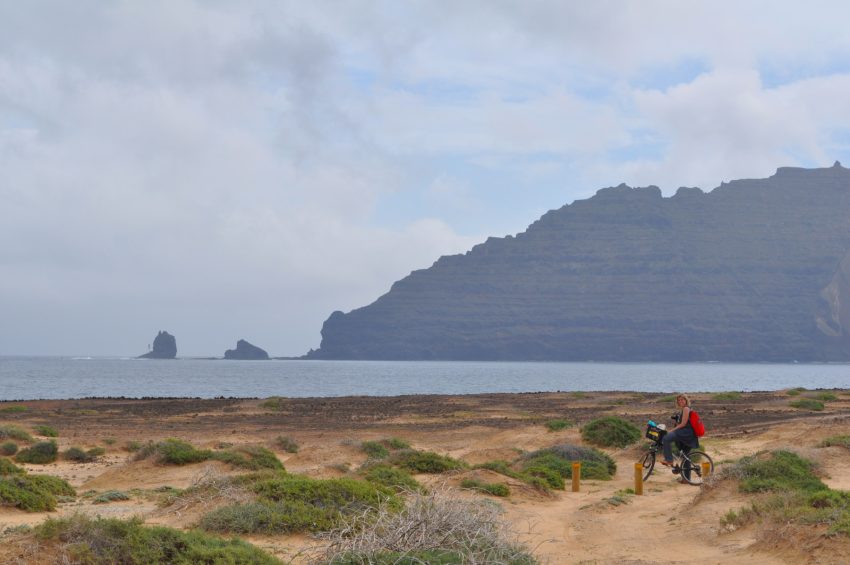 la graciosa en bici