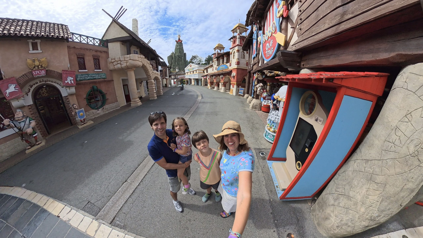 parc asterix foto familia